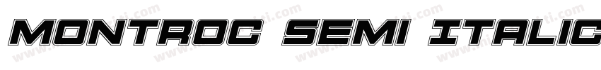 Montroc Semi Italic Semi Italic字体转换